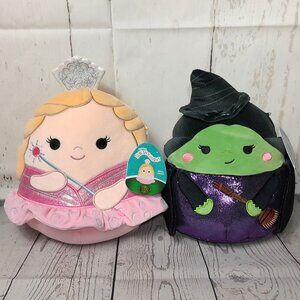 Wicked Squishmallows Glinda And Elphaba Set 10 Inch New With Tags 10" Plush Toy